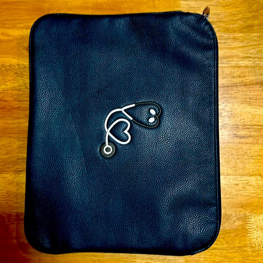 Faux leather laptop case 15.5 x 12”
